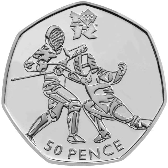 London 2012 Olympics - Fencing fifty pence piece