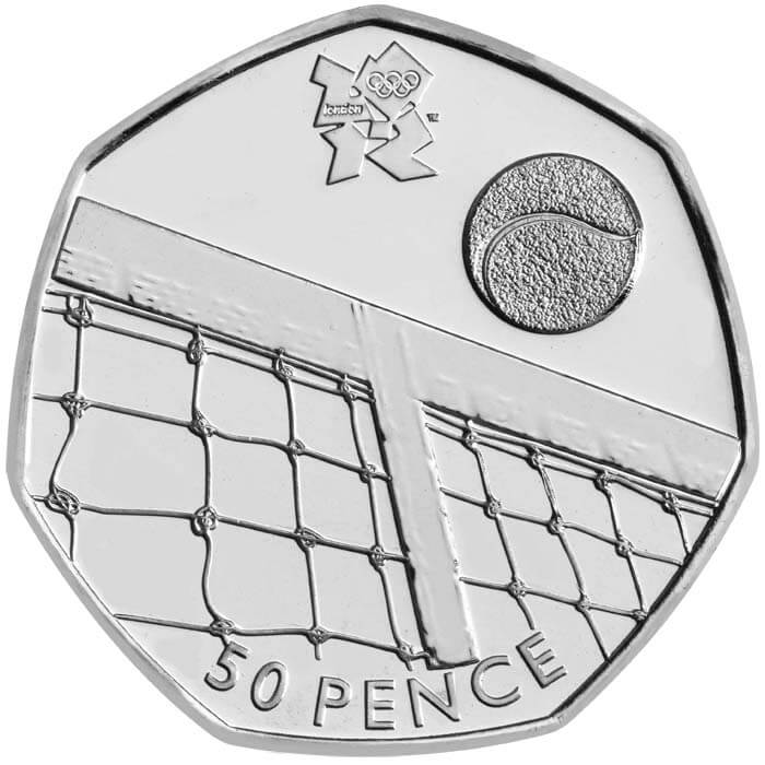London 2012 Olympics - Tennis fifty pence piece