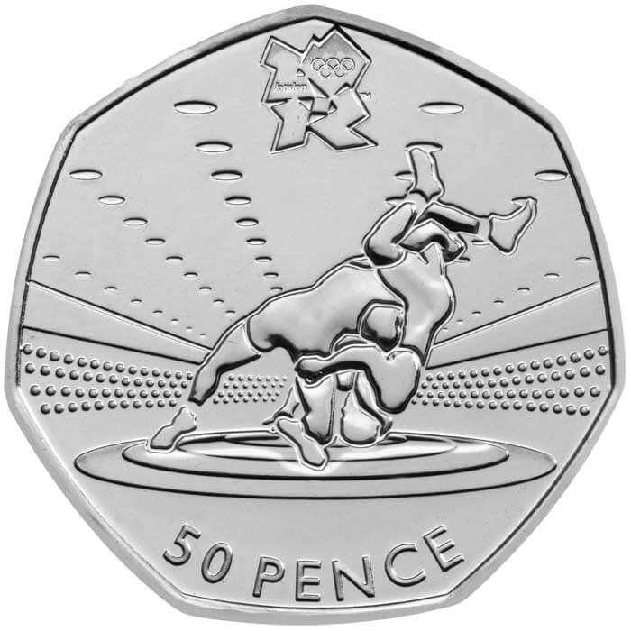 London 2012 Olympics - Wrestling fifty pence piece