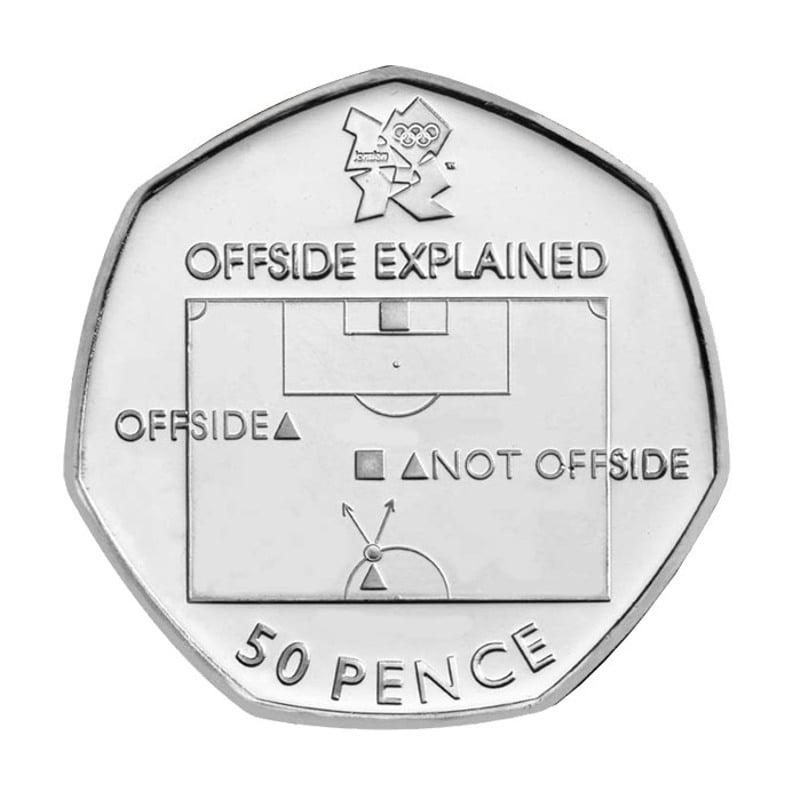 Olympic fifty pence pieces