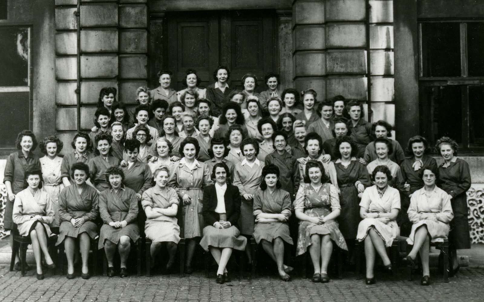 Group of Women outside Royal Mint in the 1940s.jpg