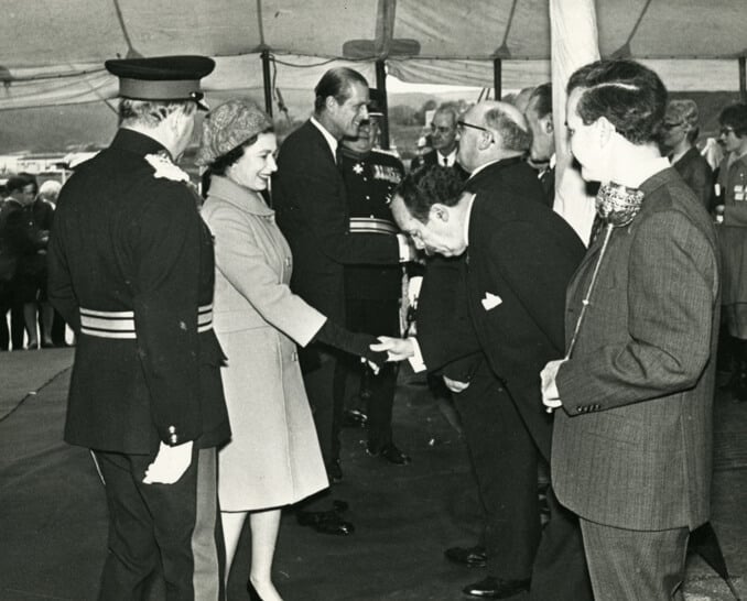 Visit of the Queen to the Decimal Branch at Llantrisant 1968