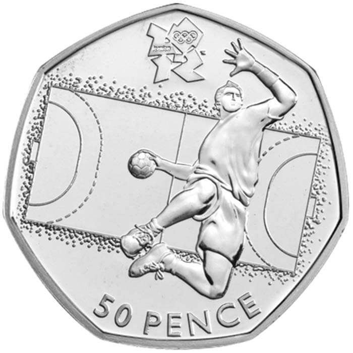 London 2012 Olympics - Handball fifty pence piece
