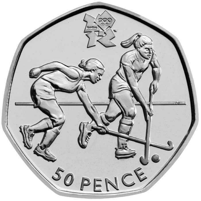 London 2012 Olympics - Hockey fifty pence piece
