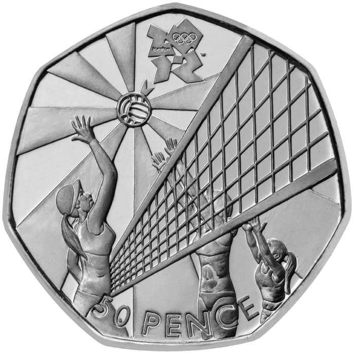 London 2012 Olympics - Volleyball fifty pence piece