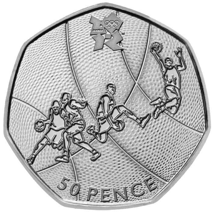 London 2012 Olympics - Basketball fifty pence piece