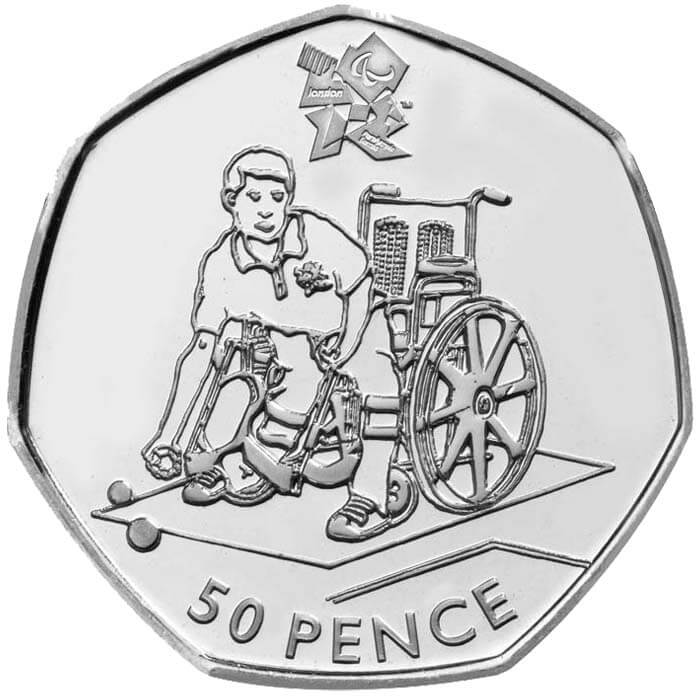 London 2012 Paralympics - Boccia fifty pence piece