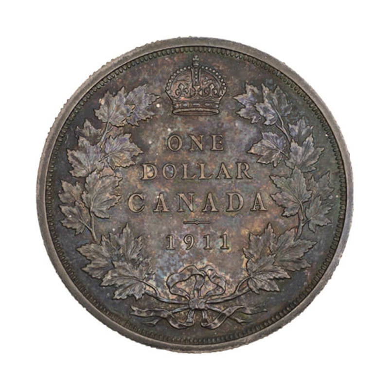 1911 Canadian silver dollar