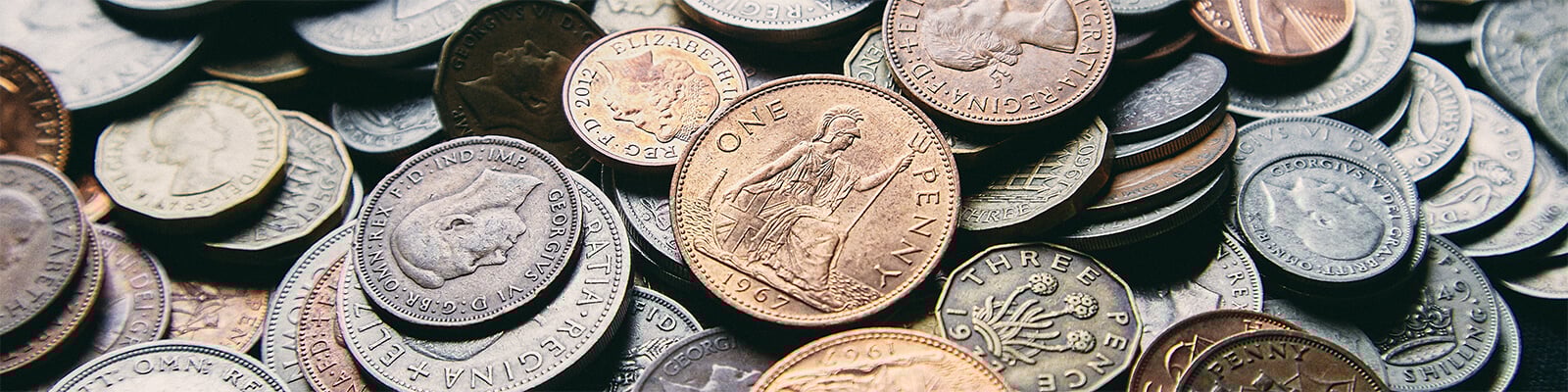 Image of old pre-decimal coins
