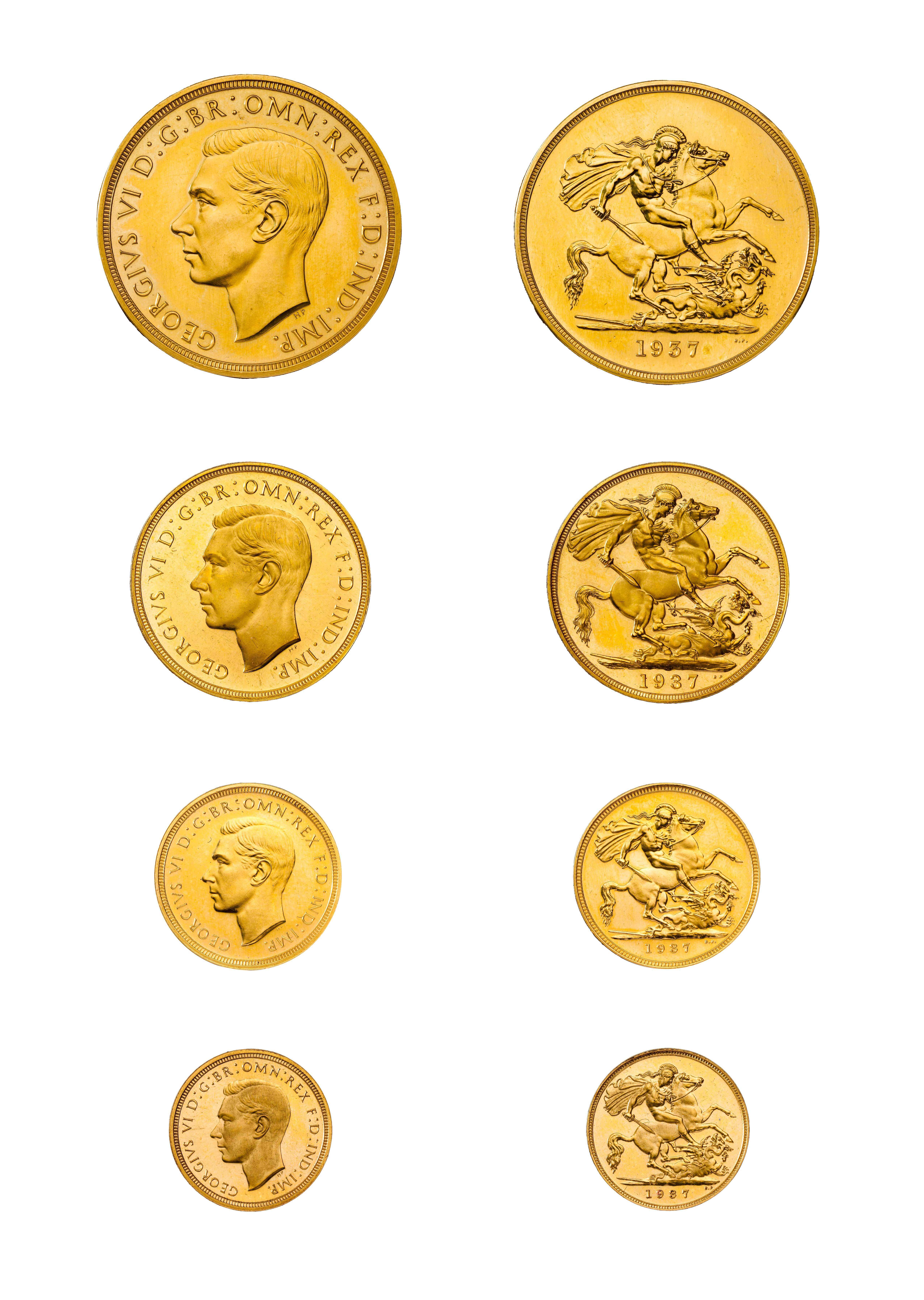 George VI sovereigns RMM 1371-1377-1379-1386.jpg