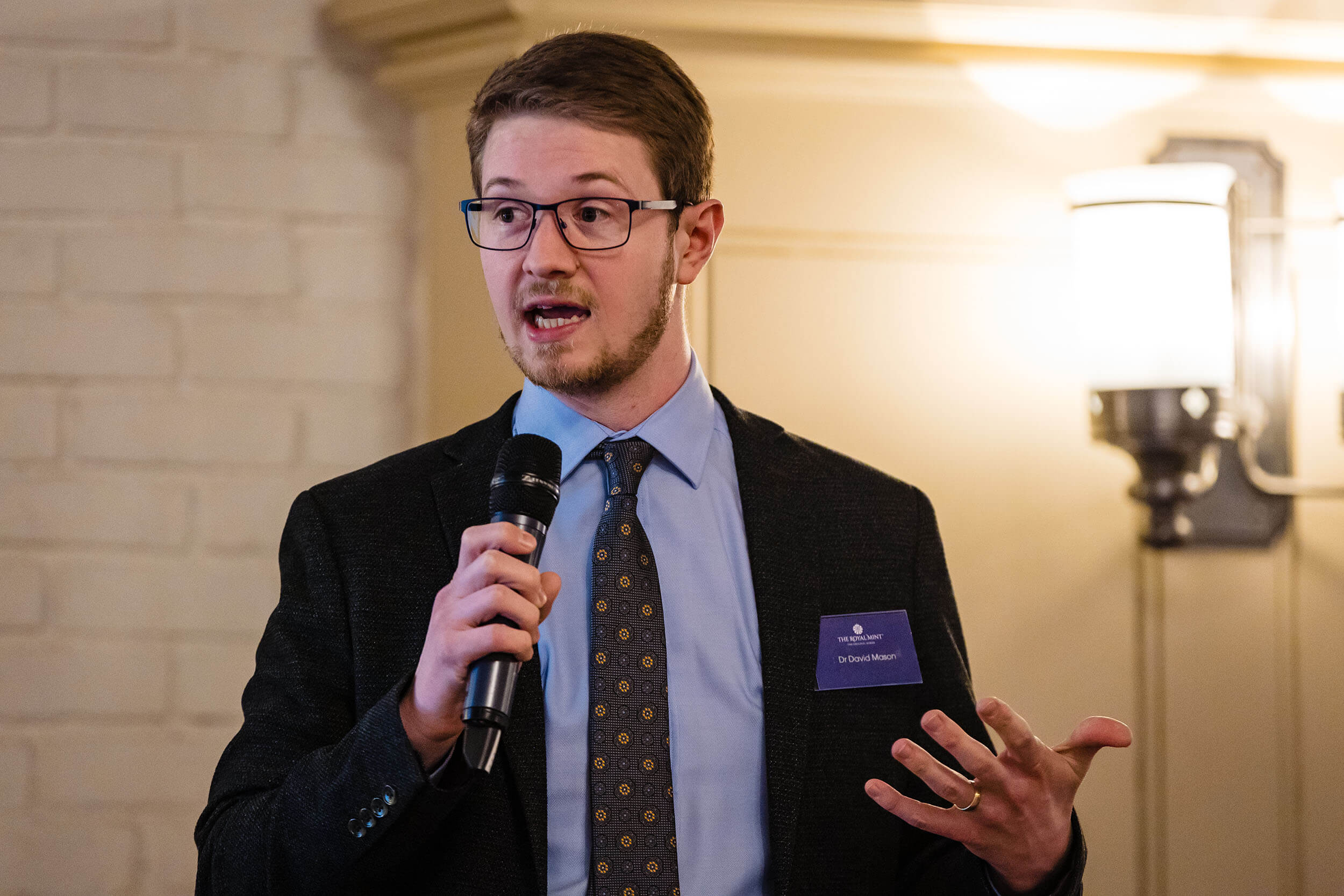 dr david mason giving a talk at the tower of london