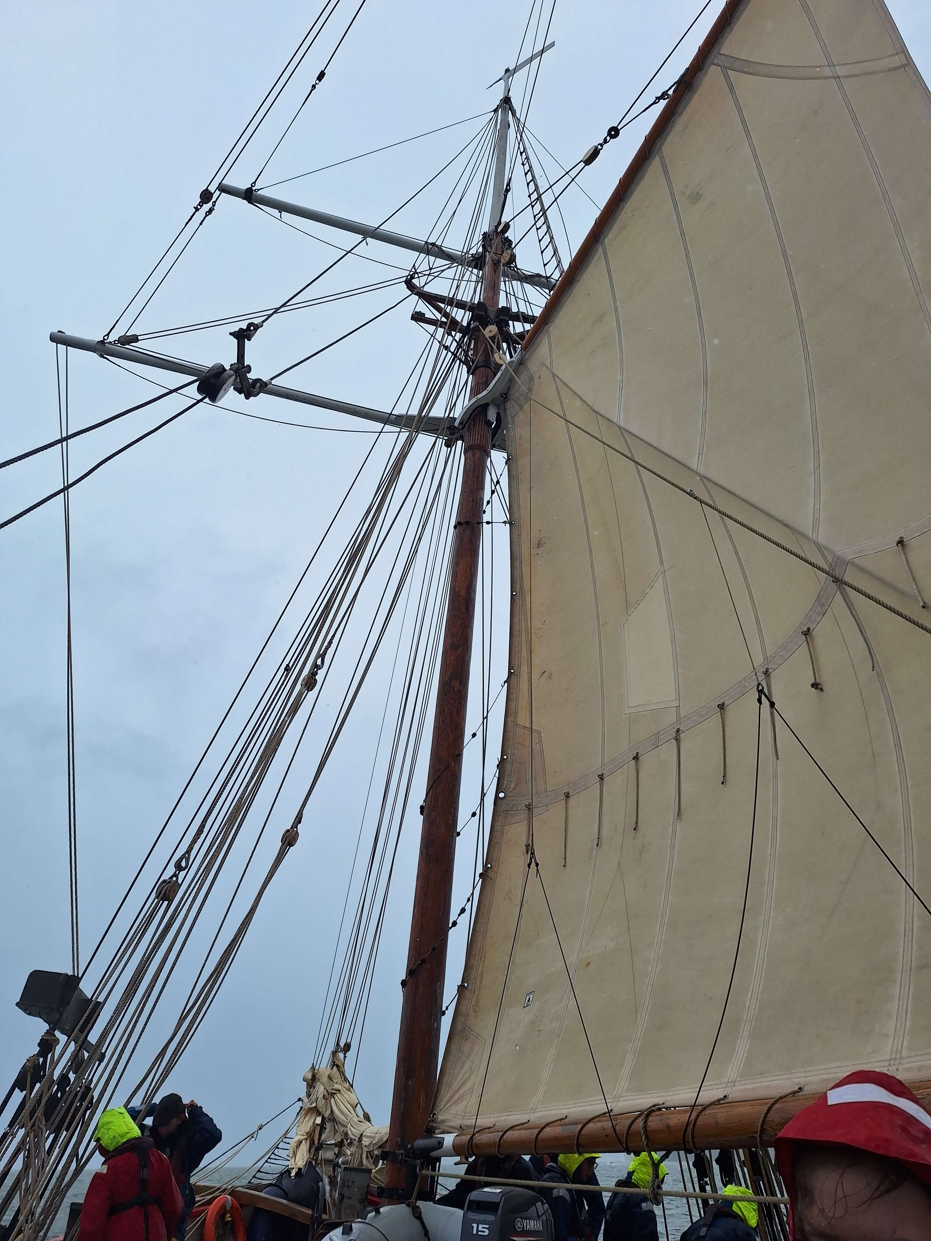 one of the sails on the johanna lucretia