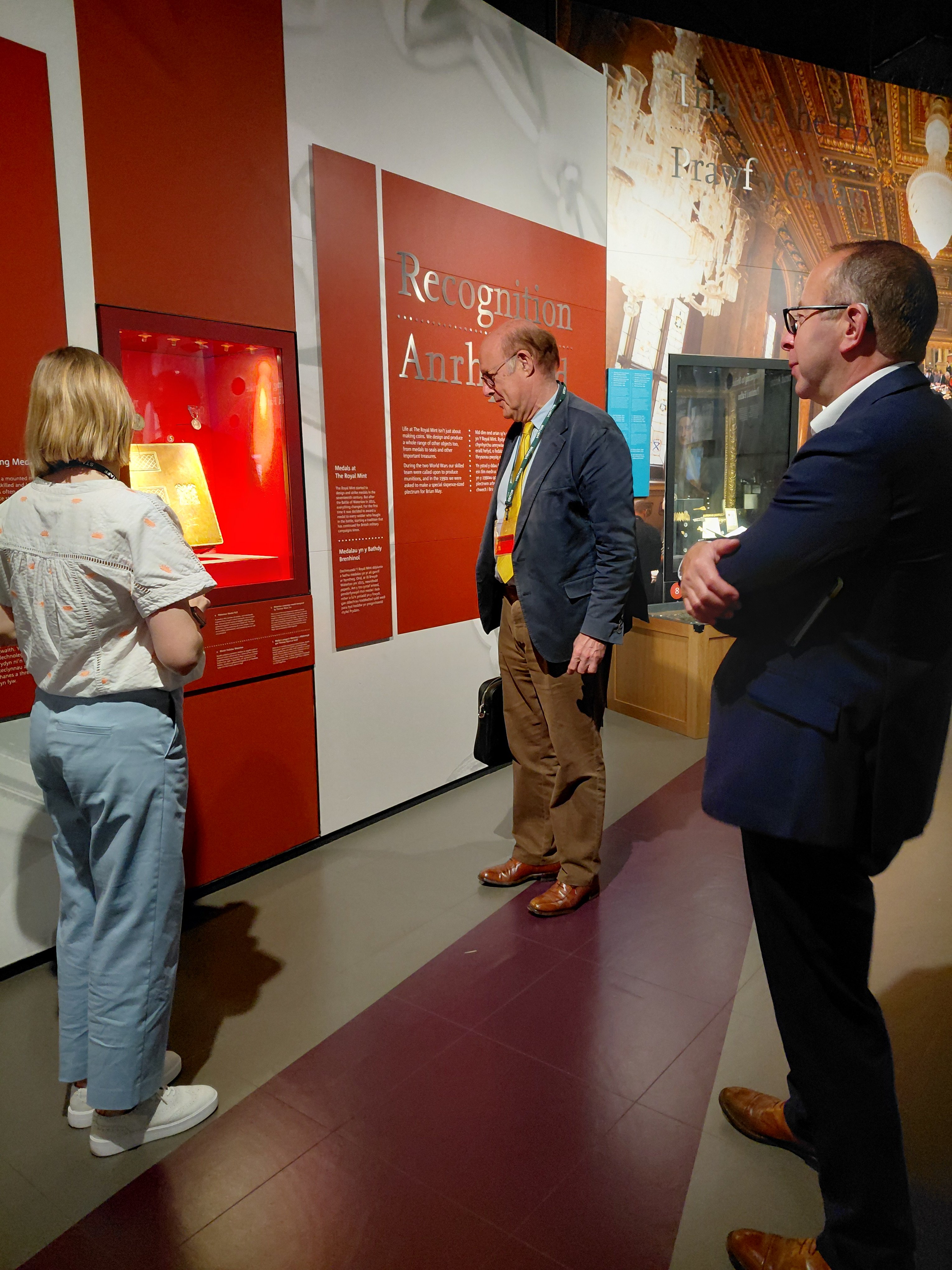 Sir David Cannadine in the Royal Mint Experience