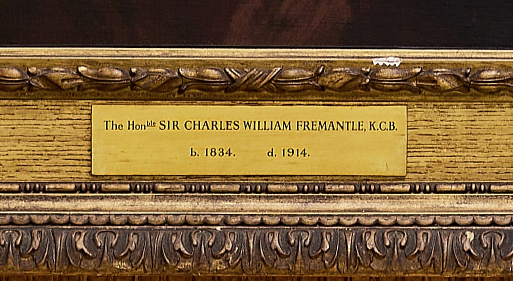 A close look at Sir Charles Fremantle's portrait