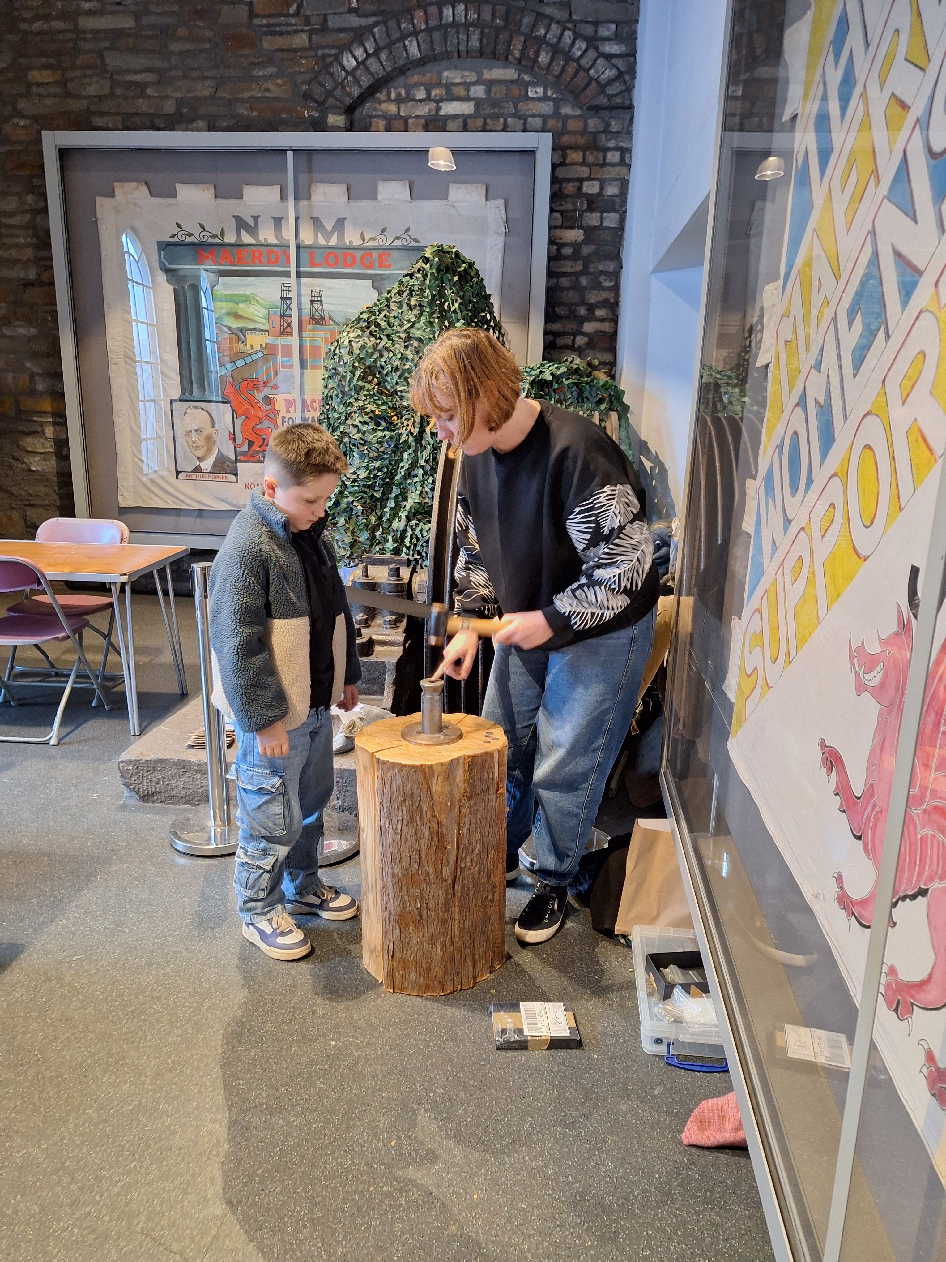Amy demonstrating Medieval striking