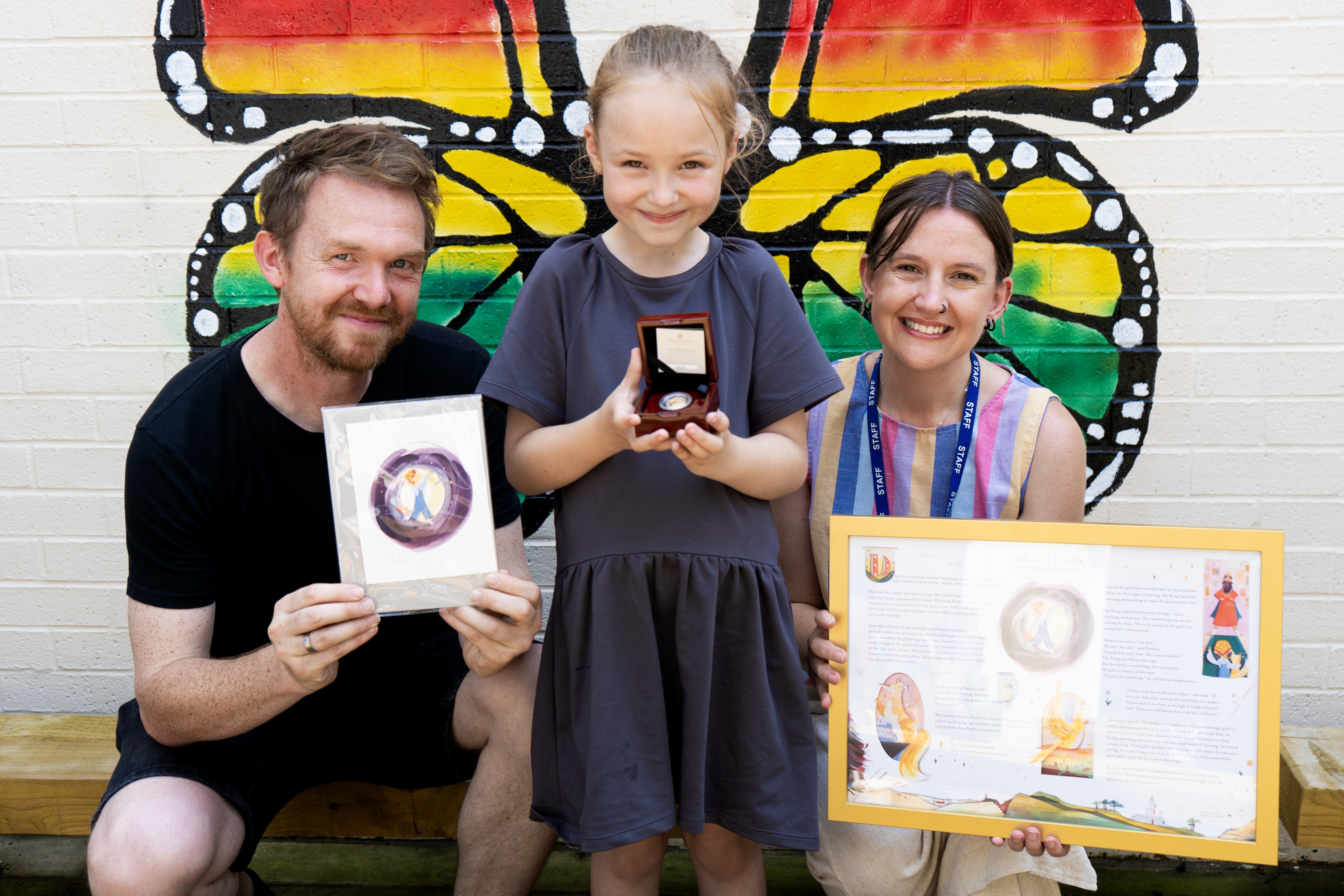 Marlowe with her prizes