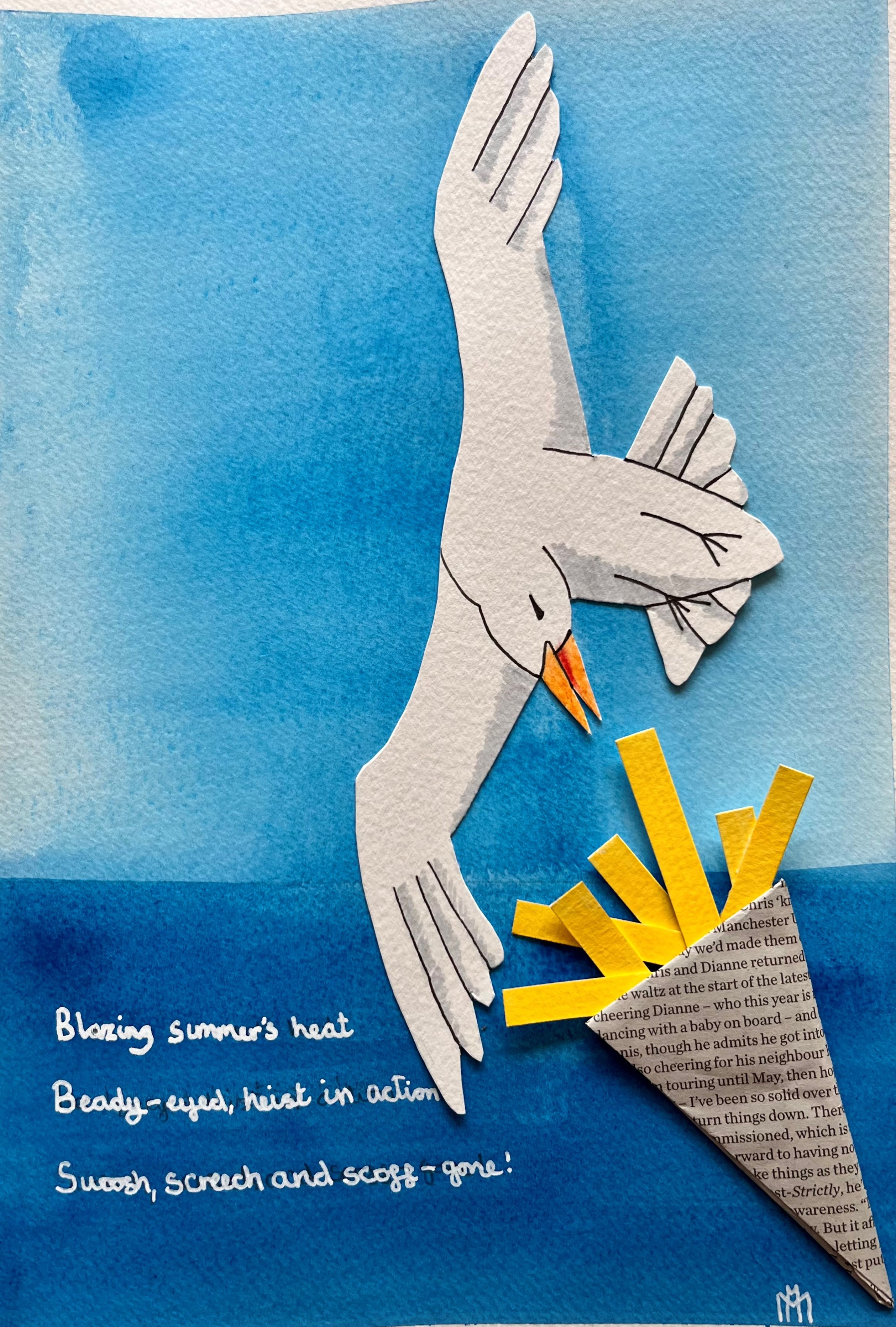 Artwork and haiku by Mason