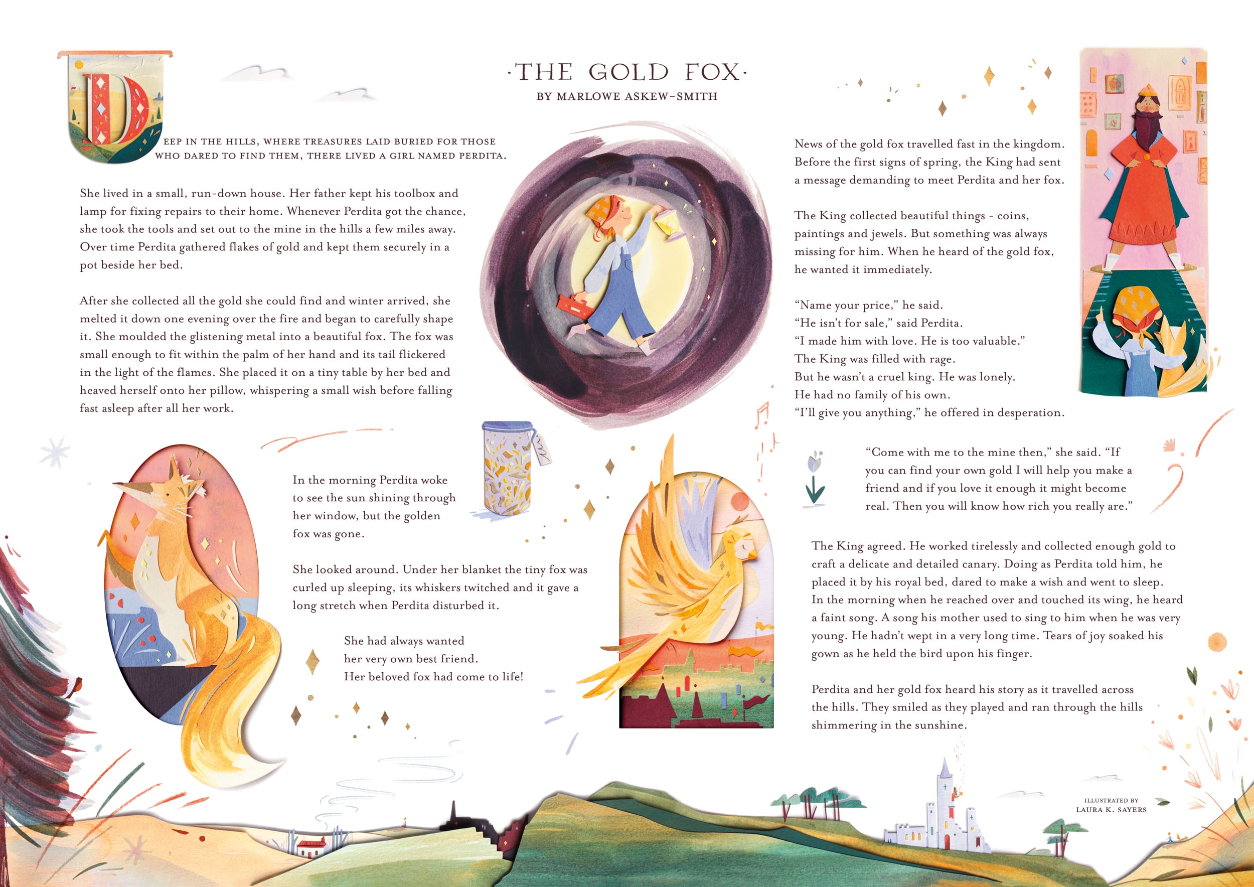 Illustrated winning entry for the Royal Mint Museum Short Story Competition