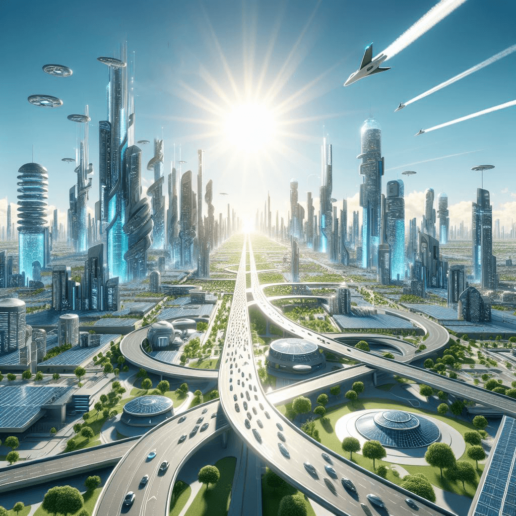 A large city