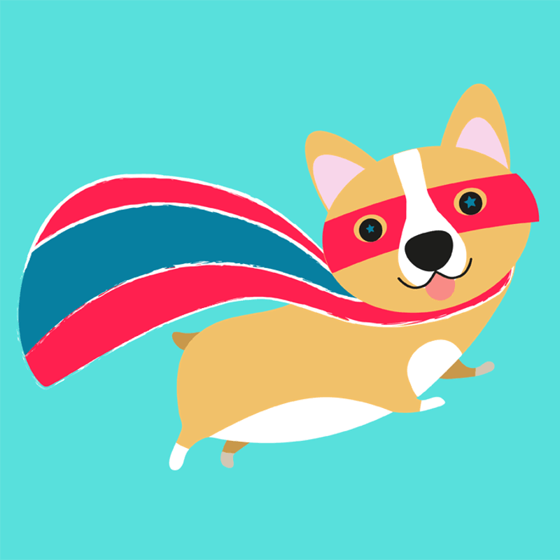 The Queen's corgis by Isobel