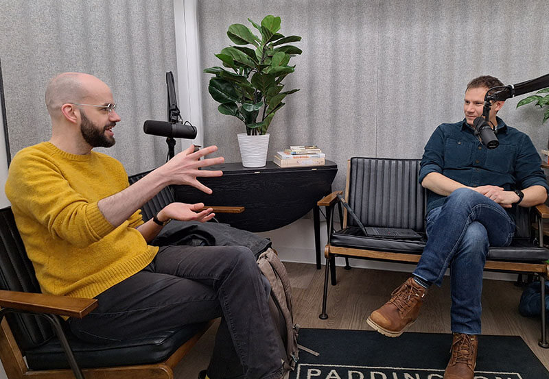 Chris Barker interviewing magician and magic consultant Dr Will Houstoun